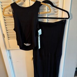 Freshman Black Ribbed Ensemble